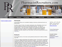 Tablet Screenshot of pharmacistrecruiters.com